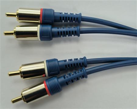 CABLE 2RCA X 2RCA HQ BLINDADO 5 MTS PURESONIC